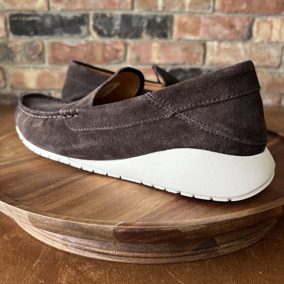 OluKai Ka\'a Loafer Slip On Arch Support Suede Dark Wood Brown Moc Men\'s 9 Shoes main image 8